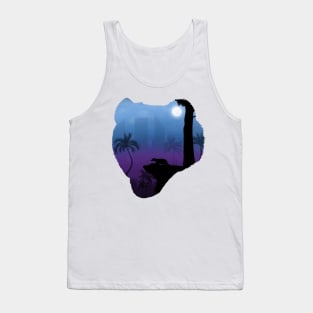 CITY NIGHTLIFE BADGER (SILHOUETTE) Tank Top